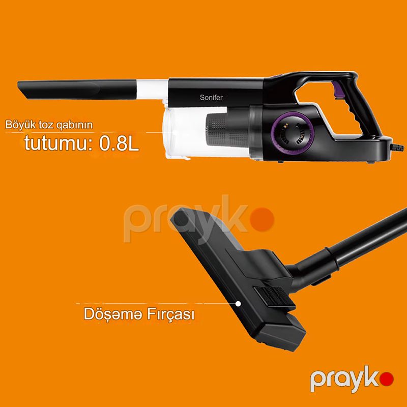 Sonifer SF-2245 Elektrikli Şaquli Tozsoran Simsiz Tozsoran 800W — Tozsoran, Bakı (2)