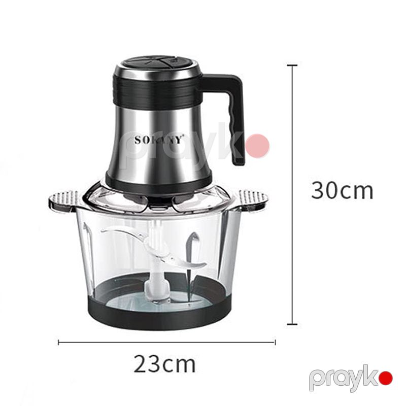 Sokany İki Qat Şüşə Metbex Doğrayıcısı 800W 3L Tutuma Mallik Ətçəkmə Özəlliyi İlə Güclü Mətxət Doğrayıcısı — Blenderlər, xırdalayanlar və mikserlər, Bakı (6)