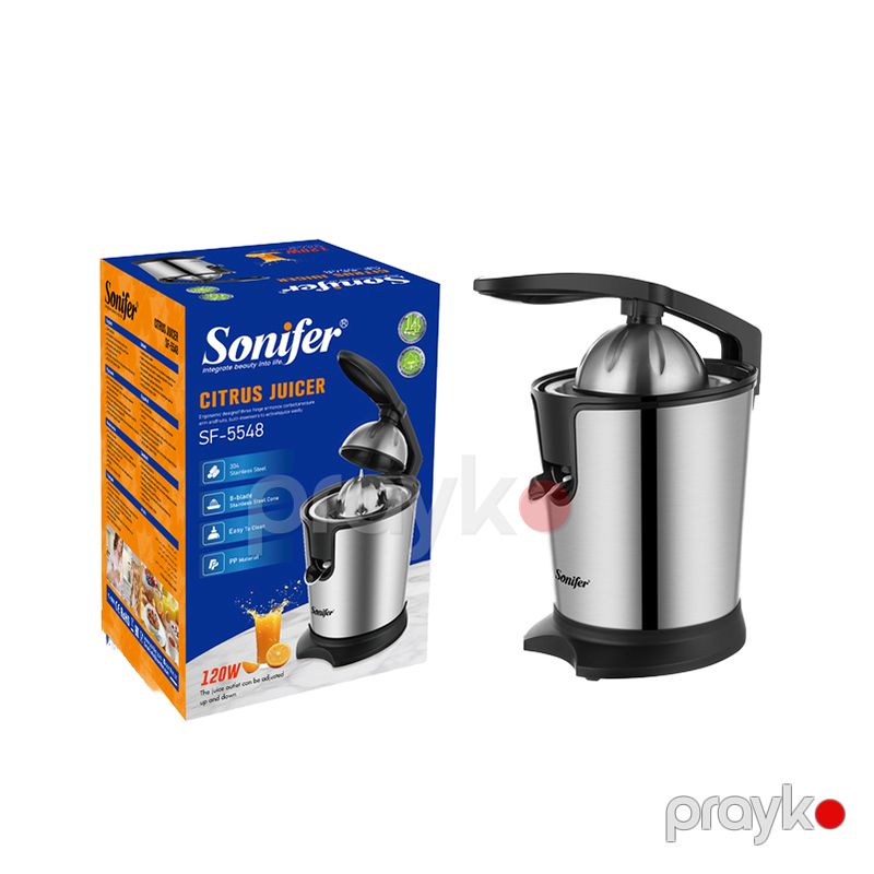 Sonifer Elektrikli Sitrus Meyvə Şirəsi Sıxan, 120 Vt, Paslanmayan Polad limon və portağal Sıxıcı Sonfier SF-5523 — Digər mətbəx texnikası, Bakı (4)