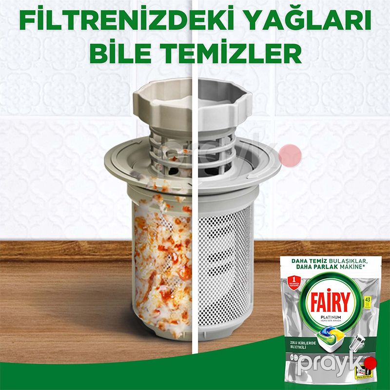 2 ədəd Fairy Platinum 43 Qabyuyan Yuyucu Kapsul Limon Ətirli Fairy Platinum Bulaşık Makinesi Kapsülü 43'lü — Mallar, Bakı (4)