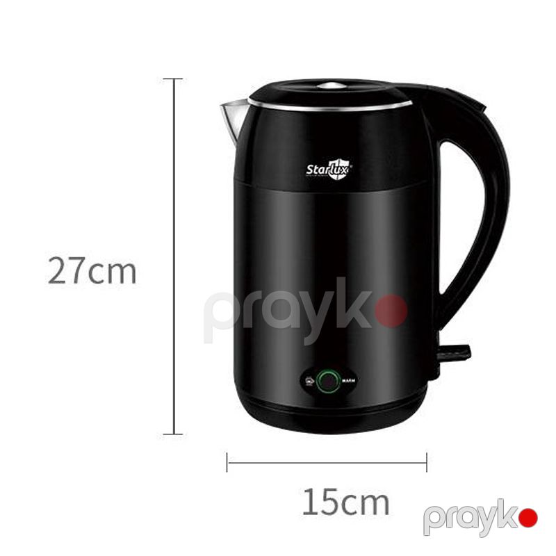 Starlux SL-24102 - Elektrik Çaydanı Qara Temperatur Nəzarətli 2 Litr — Elektrik çaydanları və termoslar, Bakı (2)