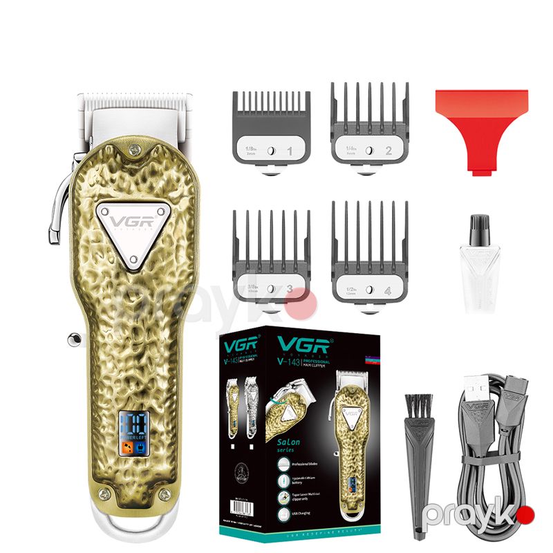VGR V-143 - Trimmer Metal Saç Kəsmə Maşını Simsiz Saç Kəsicisi Doldurula bilən Elektrikli Saç Kəsicisi — Usturalar, trimmerler və epilyatorlar, Bakı (3)