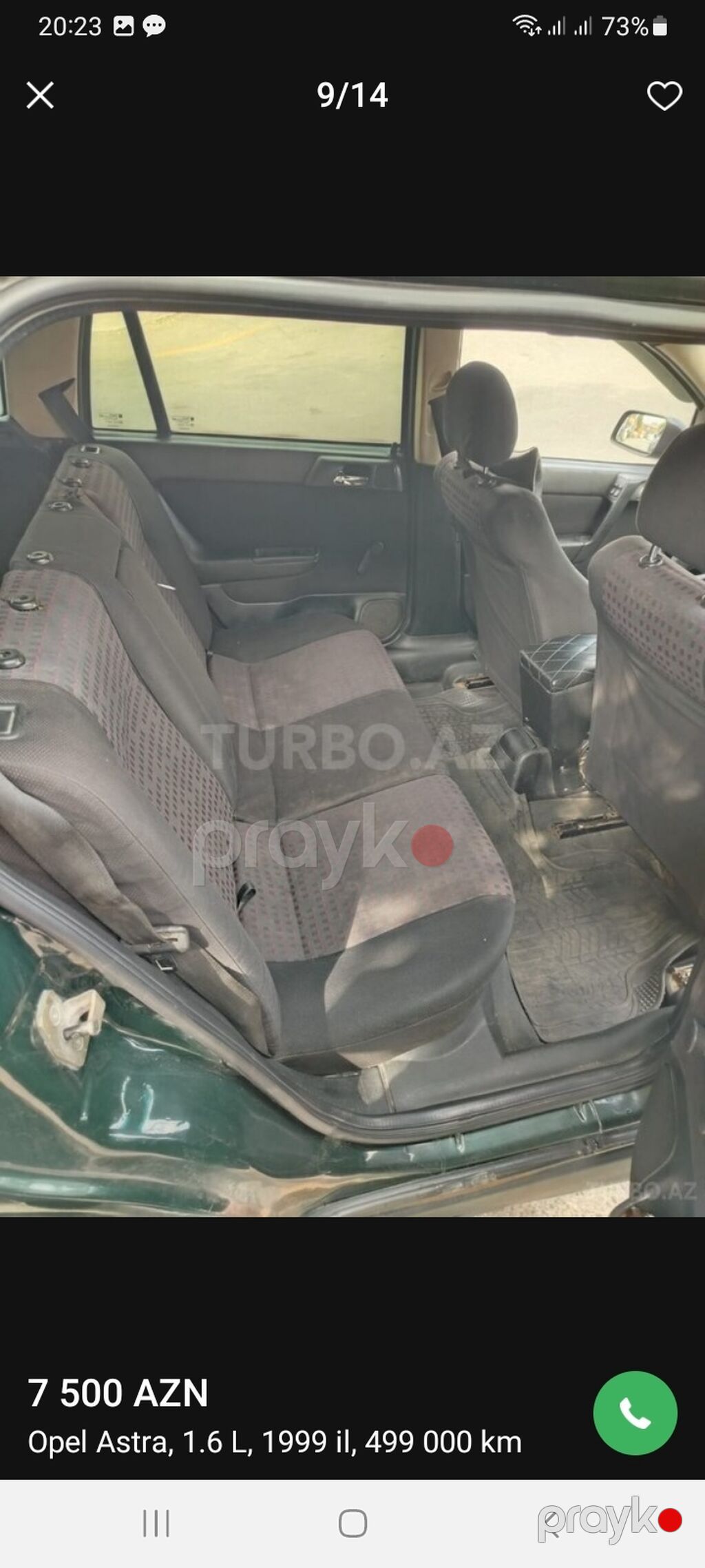 Opel Astra: 1.6 l 1999 il Universal 99-GL-239 — Avtomobillər, Mehdiabad (9)