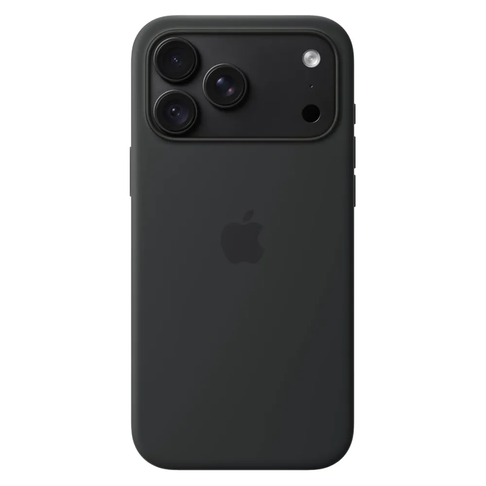 Çexol Apple iPhone 18 Pro Max Silicone with MagSafe, Black (MK954ZM/A) — Bakı