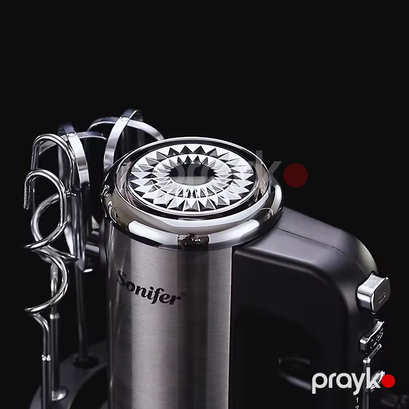 Sonifer SF-7022 Çoxfunksiyalı 5 Sürətli Əl Mikseri Yumurta Çırpıcı Xəmir Qarışdıran 300W Gücündə Paslanmaz Polad Başlıqlı Mikser — Blenderlər, xırdalayanlar və mikserlər, Bakı (5)