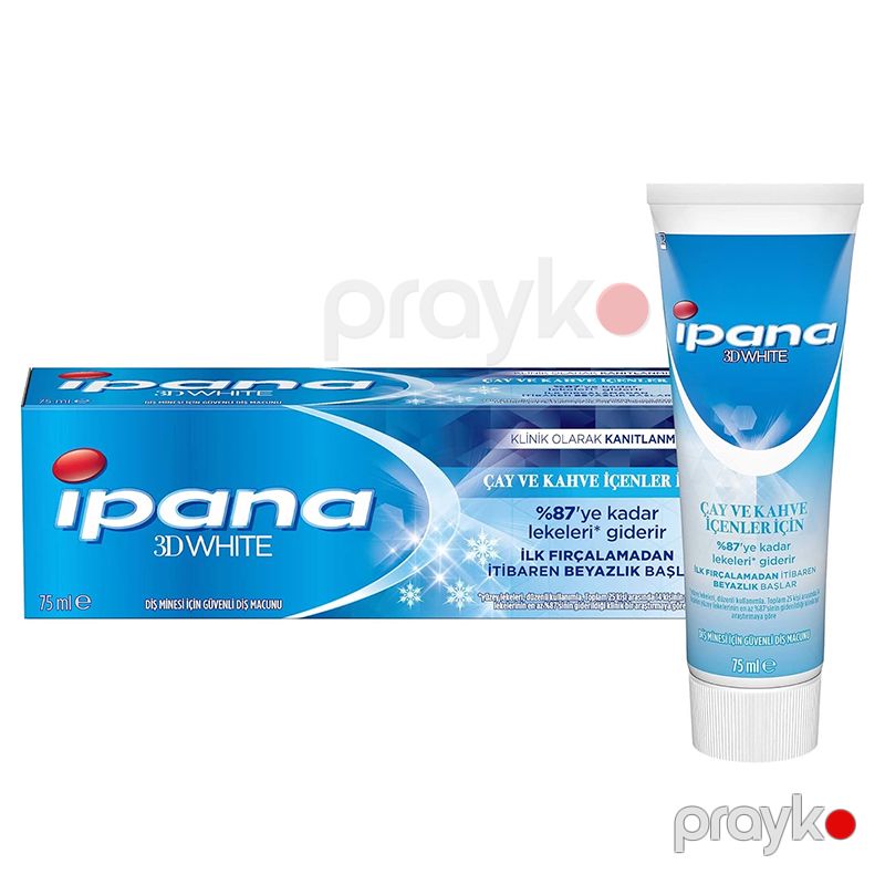 Ipana 3 Boyutlu Beyazlık Diş Macunu Çay ve Kahve İçenler İçin 75 ml Diş Macunu Diş Ağardıcı Məcun — Gözəllik və səhiyyə, Bakı (6)