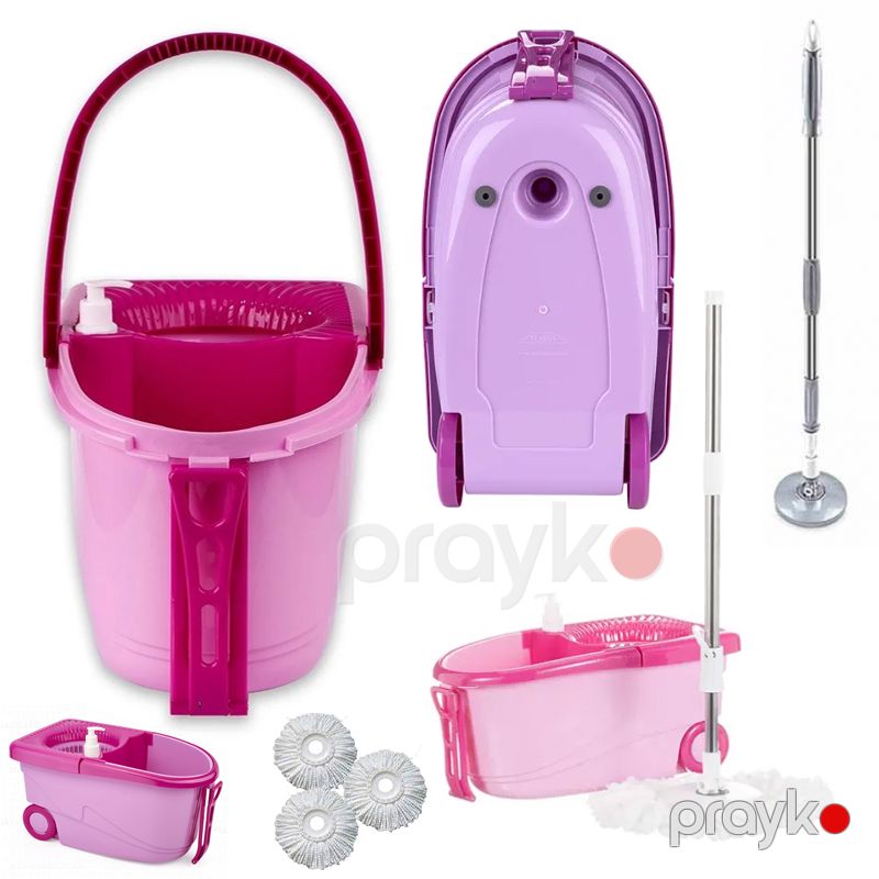 Flora F369 Trendy Təkərəkli Temizlik Seti Döşəmə təmizləyici mop dəsti — Mallar, Bakı (6)