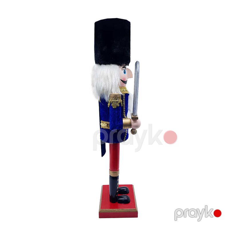 Şelkunçik 38SM Taxta Şelkunçik Heykəlcik 38sm Milad Ornamentləri Dekorasiya Qılınc Əsgər BB 248-34/3802 — Mallar, Bakı (3)