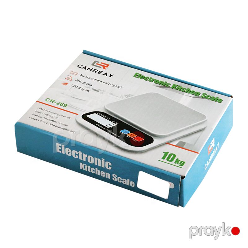 Elektron Mətbəx Tərəzisi, 10 kq-a qədər çəkə bilen mini terezi CR-269﻿ Rəqəmsal Mətbəx Tərəzisi 1g — Tərəzi, Bakı (3)