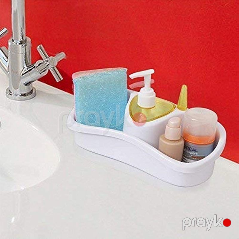Lavabo Sabun Qabı Hamam Mətbəx Üçün Süngər Maye Sabun Qabı Sabun Dispenser Plastik Sabun Süngər Saxlama Altlığı — Mallar, Bakı (5)