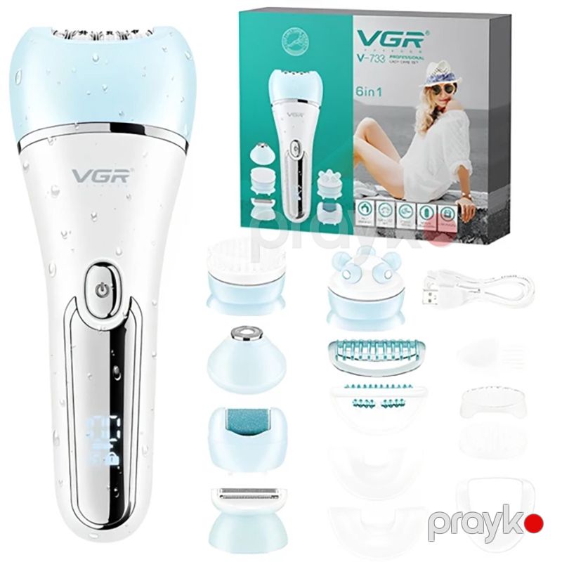 VGR V-733 Xanımlar Üçün Epilyator 2 Sürətli Elektrikli Bədən Epilyatoru — Usturalar, trimmerler və epilyatorlar, Bakı (6)