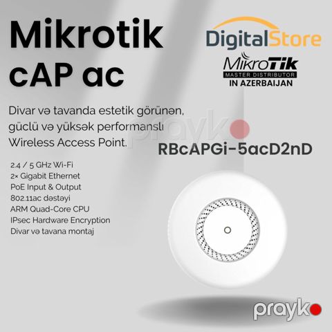 Simsiz giriş nöqtəsi mikrotik "cAP ac" — Bakı