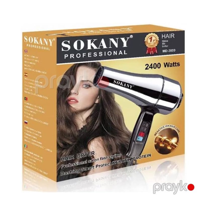 Sokany MD-3000 Saç Feni Saç Şəkilləndirici Fen Saç Quruducu Fen Hava Feni 2400W — Fən, Bakı (6)
