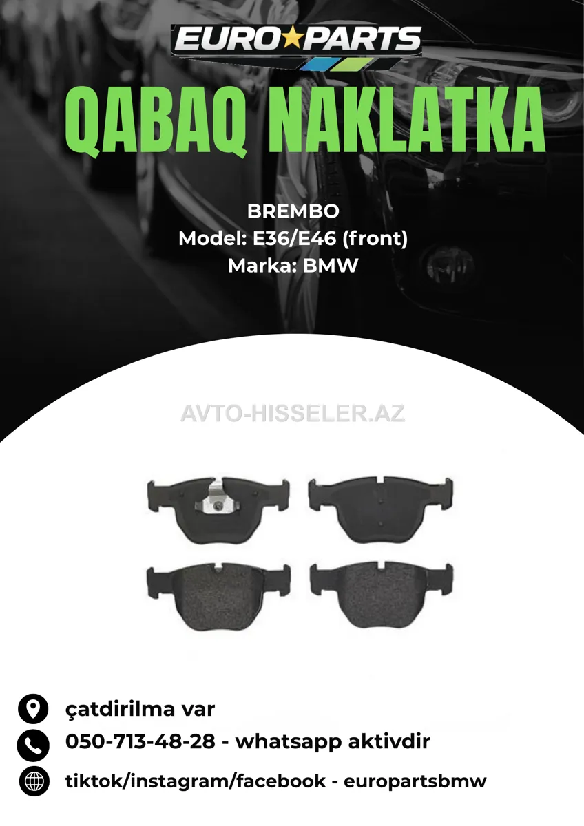 BMW E36/E46 qabaq naklatka Brembo — Bakı