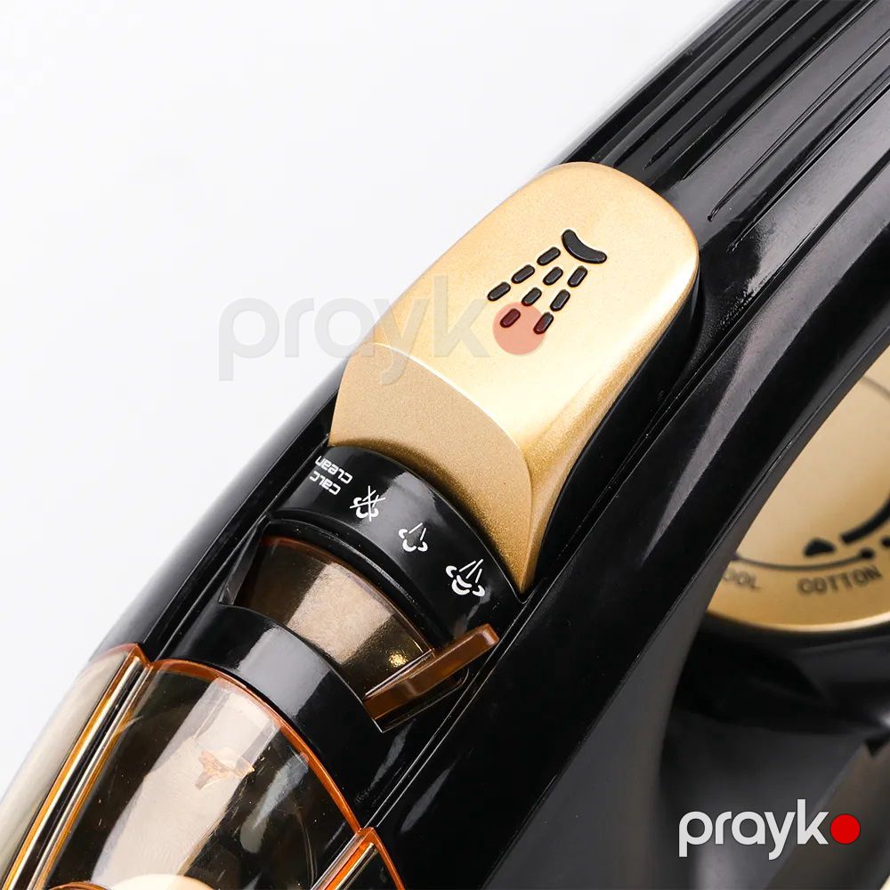 Buxarlı Ütü Haeger HG-1252 Keramika Altlıq 2400 W Gücündə 350 ml Qara Rəng — Ev texnikası, Bakı (6)
