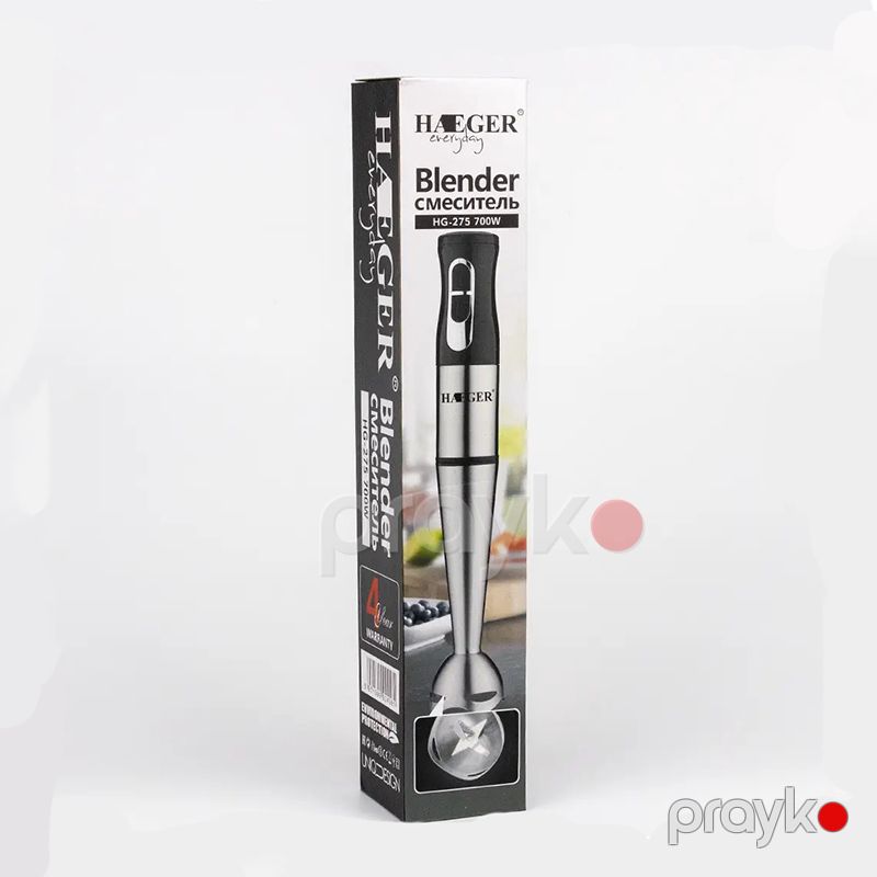 Çoxfunksiyalı Heager Əl Blenderi 700W Gücə Məxsus Paslanmaz Polad Mətbəx Blenderi 2 Sürət Ayarlı Kokteyl Blenderi — Blenderlər, xırdalayanlar və mikserlər, Bakı (7)