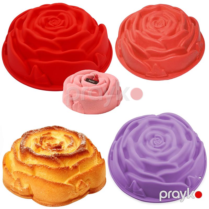 Silikon gül bişirmə qabı İstiliyə davamlıqalın silikon tort qəlibi yapışmaz silikon tort keks qabı — Qablar və mətbəx əşyaları, Bakı (6)