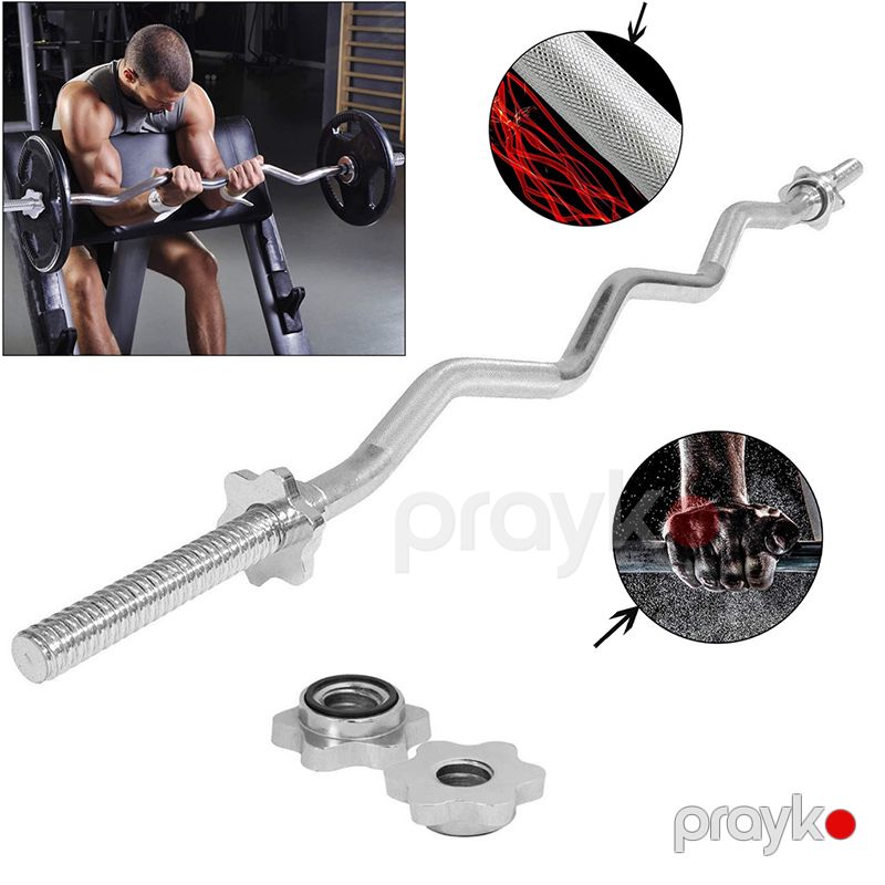 Ağır Atletika Ştanqası Xrom Barbell Bar 1.5M Polad Ştanq Çubuğu Xrom Ağırlıq Qaldırma Qrift Dəsti Polad Barbell Çubuq — Fitness və simulyatorlar, Bakı (2)
