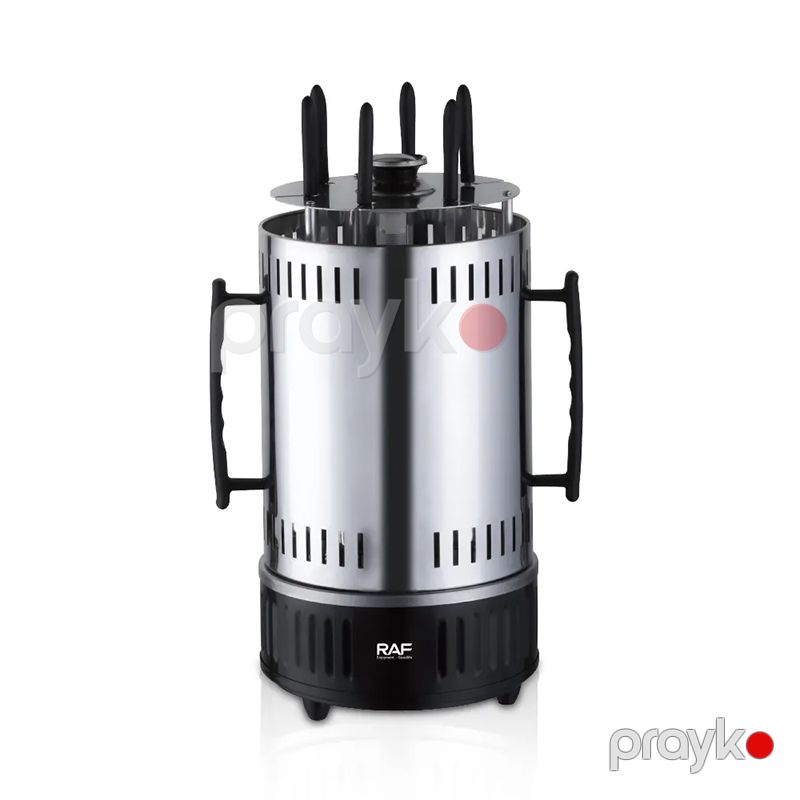 RAF R.8612 Çoxfunksiyalı Elektrikli Manqal Şaquli Portativ Fırlanan Barbekü 1000W — Soba və qrillər, Bakı (4)