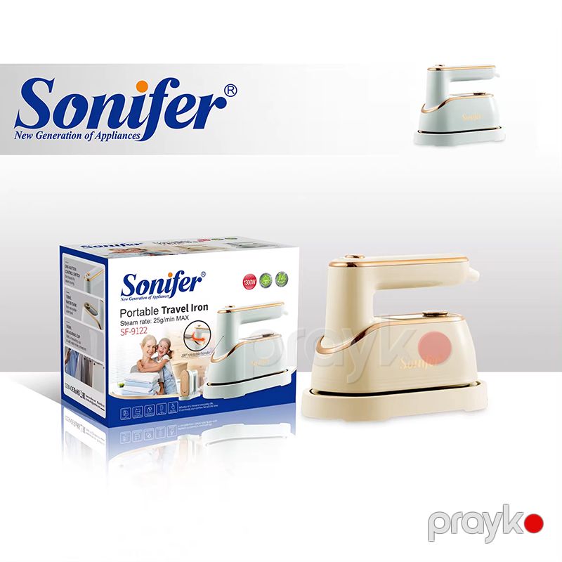 Sonifer SF-9122 Portativ Qatlana Bilən Buxarlı Ütü Yüksək Keyfiyyətli Əl Buxarlı Ütü 1300W — Ev texnikası, Bakı (6)