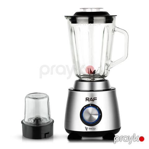 Yüksək Sürətli 1.5L Portativ RAF Blender 2-si 1Arada Çoxfunksiyalı İkiqat Şüşə Blender 3 Sürət Ayarli Smoothie Blender — Bakı