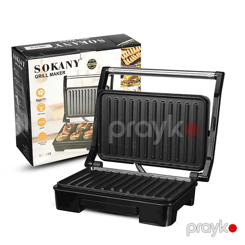Sokany SK-223 Çoxfunksiyalı Elektrikli Toster Sandviç Biftek İzgaralar Hazırlayıcı Toster 850 W — Toster və vaflyasıcı, Bakı (3)
