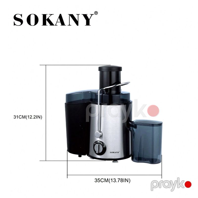 Şirəçəkən Sokany SK-03033 – 800W, paslanmayan polad gövdəli Meyvə Şirəsi Sıxan 0.5 l şirəçəkən — Digər mətbəx texnikası, Bakı (5)