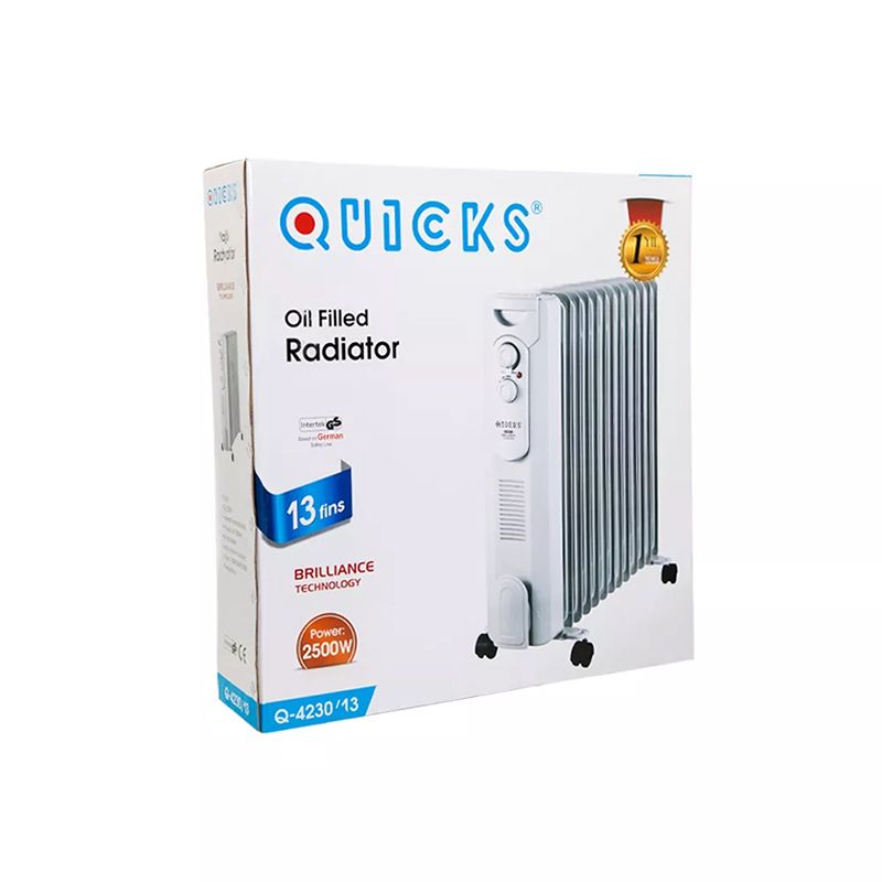Radiator Q-4230/13 2500W 13-lü Elektrikli Radiator Otaq Qızdırıcı Ağ Rəngli Döşəmə İsidici Ağ Radiatoru — Isıtıcılar və isı ventilatorları, Bakı (6)