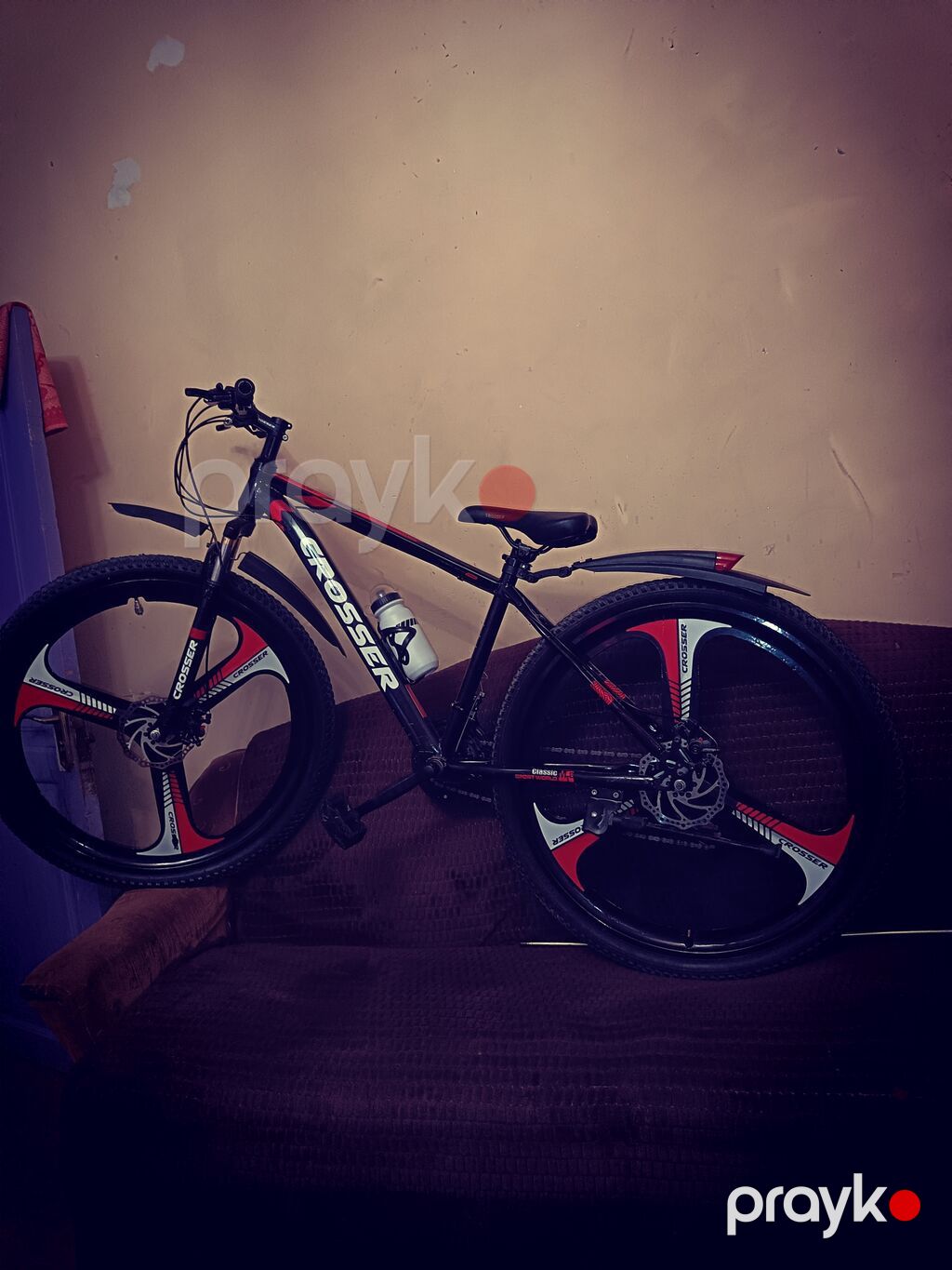 Crosser dağ velosipedi - Brend/model: Crosser - Rəng: qara-qırmızı-ağ — Dağ velosipedləri, Xırdalan (6)