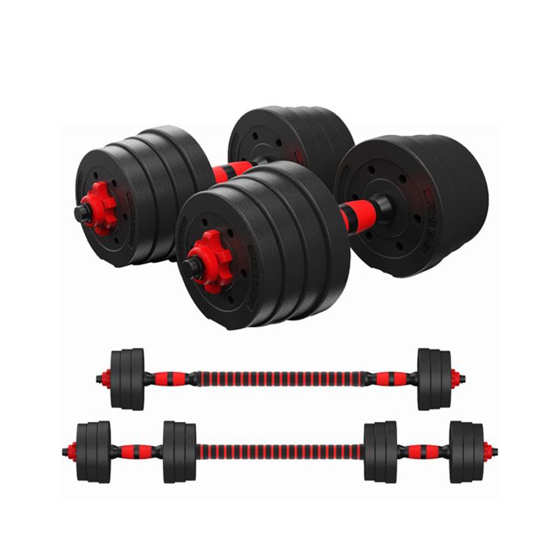 Qantel Dəsti 30kq Ştanq 2x 15kq Qantel Plastik Örtüklü Tənzimlənəbilən Qantel Dəstii 30kq — Fitness və simulyatorlar, Bakı (2)