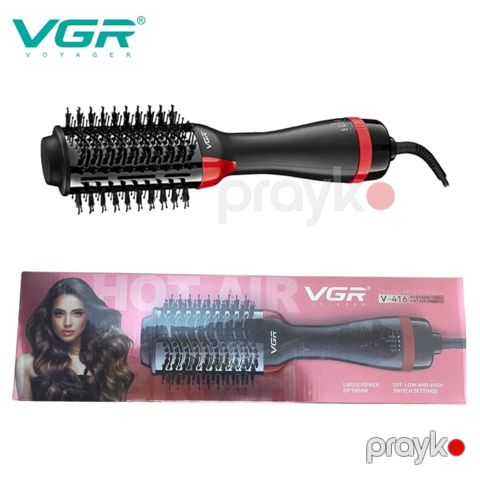 Yeni dizaynda VGR Professional 2-də 1 Arada Saç Qurutma Feni 3 Temperatur Parametri Saç Düzləşdirici Daraq Fen V-416 — Bakı