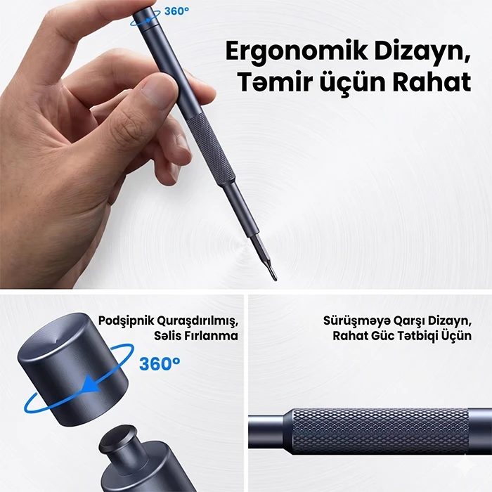 Axth Peşəkar Maqnitli Vintaçan Dəsti – Evinizdə və Ofisinizdə Hər Cür Mikrotəmir İşləri Üçün 25-i 1-də Mükəmməl Həll — Mallar, Bakı (3)