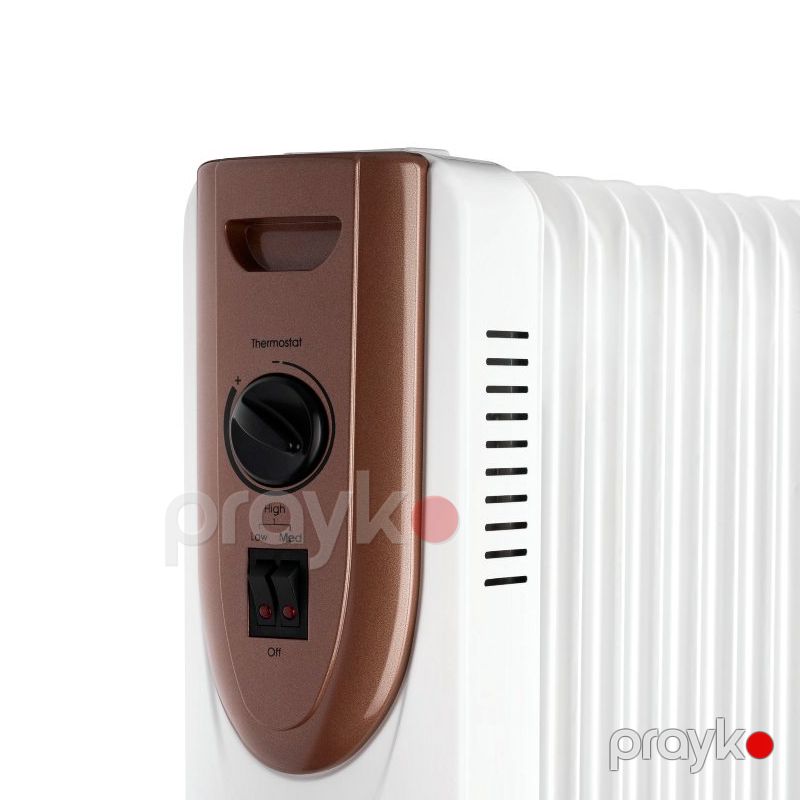 Ardesto OFH-11X1 Elektrikli Radiator Ağ Müasir Dizaynda Döşəmə Qızdırıcı 2500W 11 Pilləli Yüksək Güclü Yağ Qızdırıcısı — Isıtıcılar və isı ventilatorları, Bakı (3)