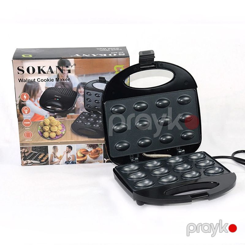 Sokany SK-805 12 Hissəli Mini Donut Maker Maşın Avtomatik Elektrikli Toster 750W — Toster və vaflyasıcı, Bakı (6)
