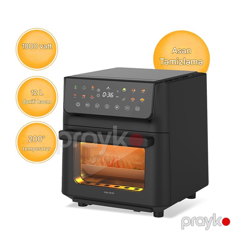 Kumtel HAF-10 Çoxfunksiyalı Qızardıcı Air Fryer Fritöz — Digər mətbəx texnikası, Bakı (4)