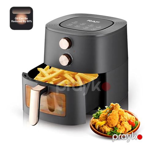 RAF Çoxfunksiyalı Hava Fritöz Görünən Pəncərəyə Sahib Böyük Tutumlu Elektrikli Air Fryer 7.2L Yağzsız Bişirmə Özəlliyi — Bakı