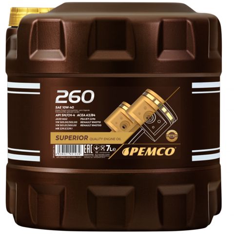 Mühərrik yağı Pemco iDrive 260 SAE 10W-40 7 lt — Bakı