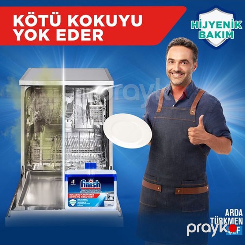 Finish Bulaşık Makinesi Temizleyici Sıvı 250 ml Bulaşık Makinesi Temizleyici Jeli Hijenik Bakım Qabyuyan Maşın Üçün Təmizləyici — Mallar, Bakı (5)