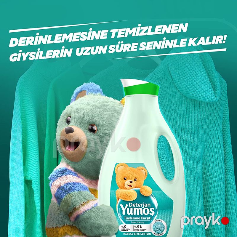 Həssas Geyimlər Üçün Maye Yumoş Deterjan geyimlər Üçün Ətirli Maye Paltar Yuma Vasitəsi — Mallar, Bakı (5)