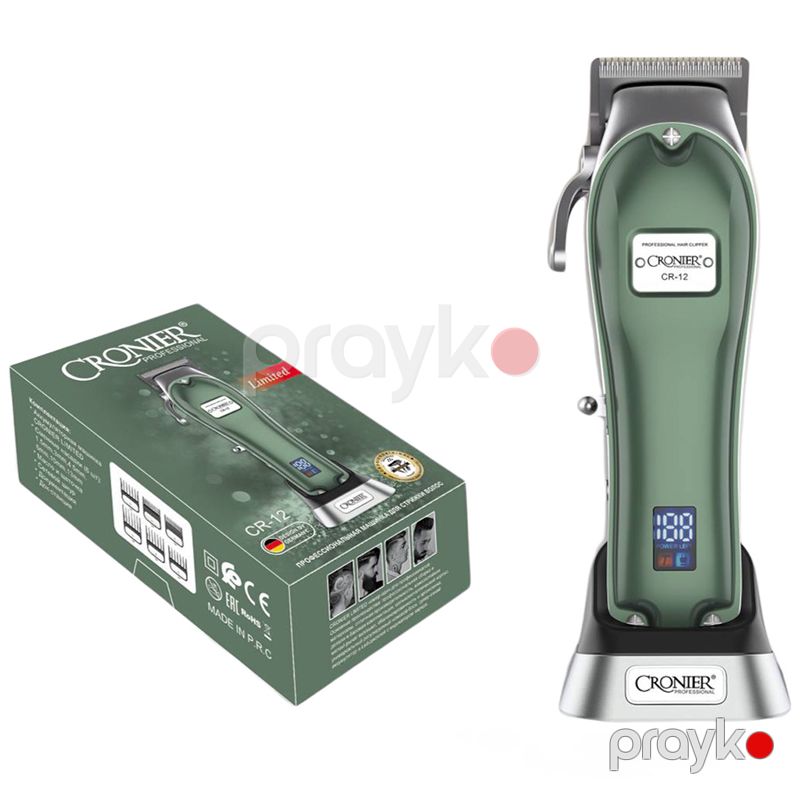 Professional Cronier Simsiz Peşəkar Saç Kəsici Avtomatik Güc Rejmli 2500 mAh Kişi Saç Kəsmə Trimmeri CR12 — Usturalar, trimmerler və epilyatorlar, Bakı (2)