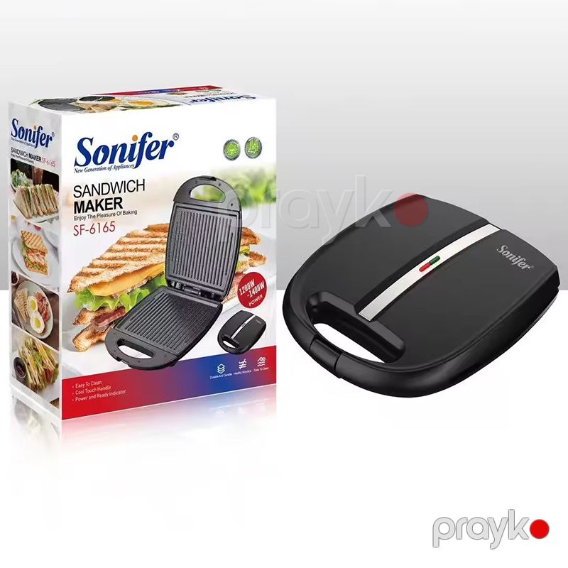 Sonifer SF-6165 Yüksək Keyfiyyətli Elektrikli Toster Yüksək Güclü 1400W Elektrikli Toster — Toster və vaflyasıcı, Bakı (7)