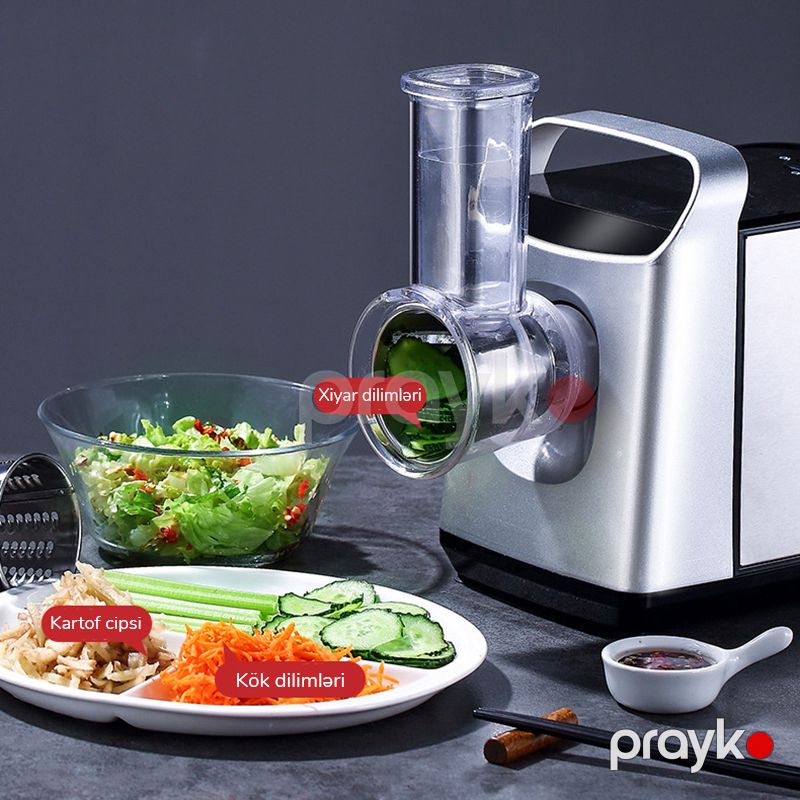 Prestige Elektrikli Ətçəkən 3400 W Daşınması Asan Alüminum Ətmaşını Paslanmayan Polad Kolbasa Doldurma Maşını — Digər mətbəx texnikası, Bakı (5)