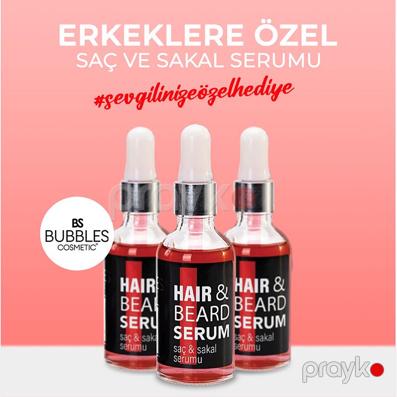 Bs Bubbles Cosmetics Saç Baxım Saqqal Serumu Saç Sakal Çıxarıcı Maye Saqqal Serumu Kişilər Üçün Serum50ml — Saç qayığı, Bakı (2)