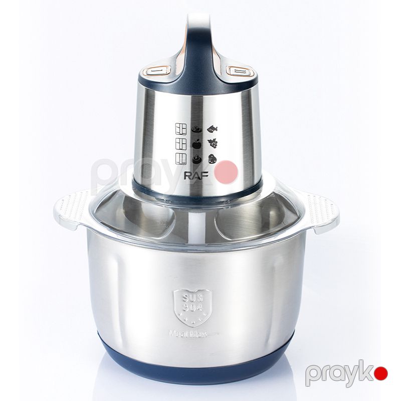 RAF R.7727 Paslanmayan Polad Qida Prosessoru 5L Elektrikli Ətçəkən Doğrayıcı 5L Yemək prosessoru — Blenderlər, xırdalayanlar və mikserlər, Bakı (2)