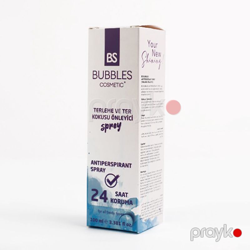 BS Bubbles Cosmetics Tərdən Müdafiyə Üçün Bədən Spreyi Antı Perspırant Spray 100ml — Gözəllik və səhiyyə, Bakı (3)