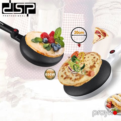 Bilincik DSP Pancake Krep Hazırlayan KC3016 650W Gücündə Yapişmayan Örtüklü Krep, Pancake Hazırlayan Maşın — Bakı
