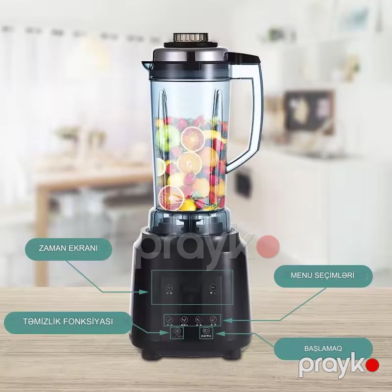 Winning Star ST-5573 Çoxfunksiyalı Blender Yüksək Keyfiyyətli Blender 800W Gücündə — Blenderlər, xırdalayanlar və mikserlər, Bakı (6)