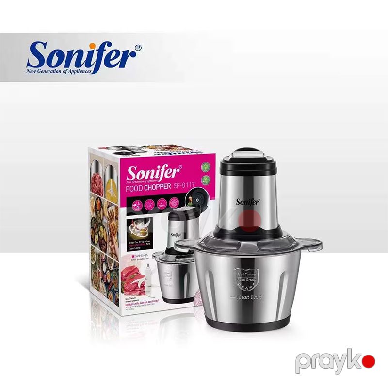 Sonifer SF-8117 mətbəx qida doğrayıcısı, paslanmayan polad qablı elektrikli ət doğrayıcı 2.5l — Ev texnikası, Bakı (3)