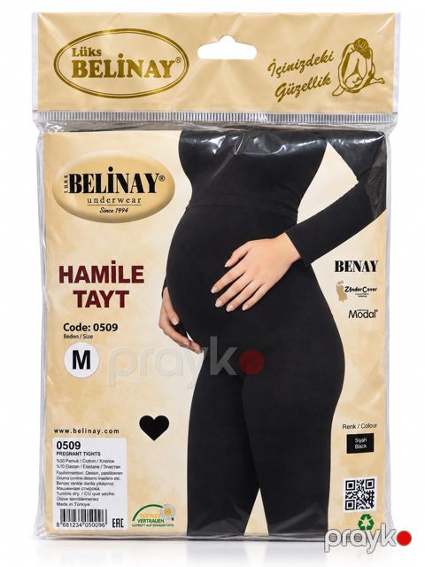 Hamilə üçün tayt Belinay, 150 den, qara, elastan/pambıq, ölçü M — Bakı