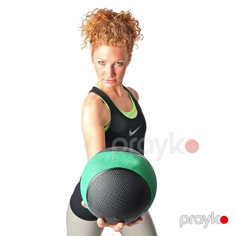 Fitness topu rezin tibb topu fitness ağırlıq topları bel qarın reabilitasiyası təlimi üçün 2 kq — Fitness və yoqa, Bakı (2)